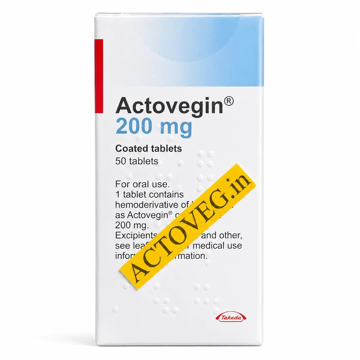 Actovegin 200 mg film-coated tablets, pack of 50